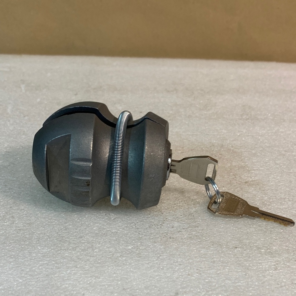 Gray Key Lock with Keychain